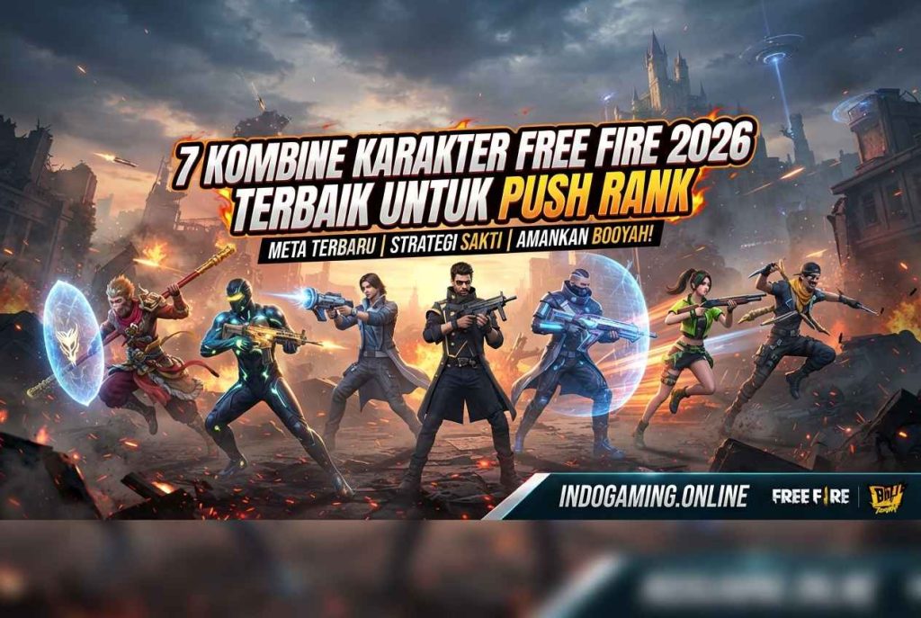 7 Kombinasi Karakter Free Fire 2026 Terbaik untuk Push Rank