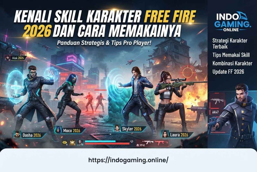 Kenali Skill Karakter Free Fire 2026 dan Cara Memakainya