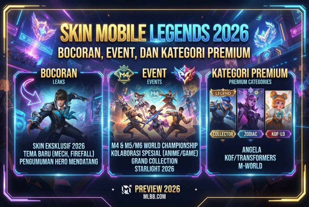 Skin Mobile Legends 2026: Bocoran, Event, dan Kategori Premium