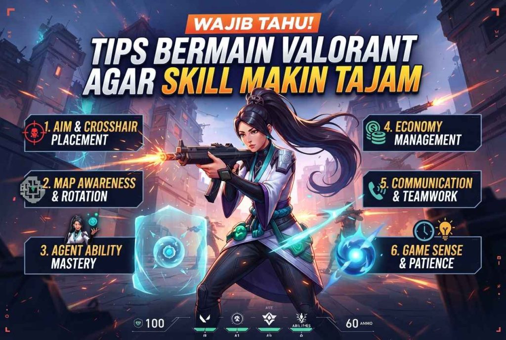 Wajib Tahu! Tips Bermain Valorant agar Skill Makin Tajam